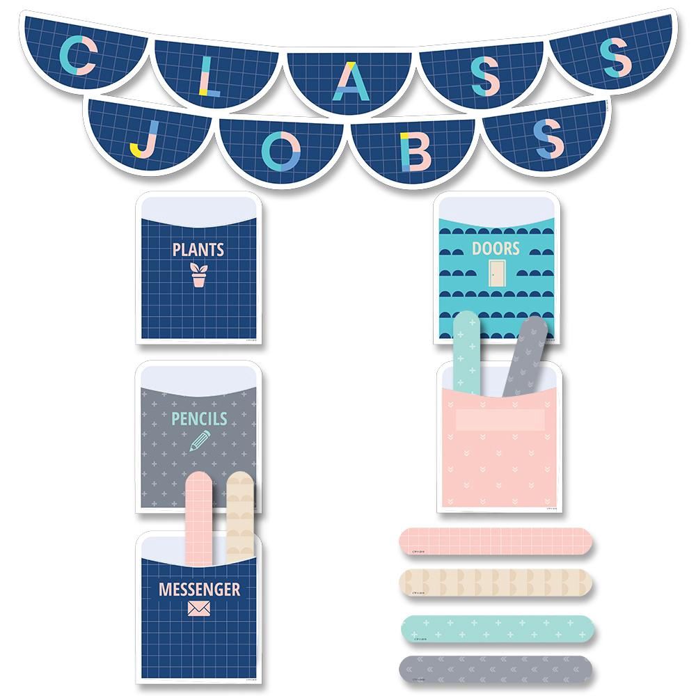 Calm &amp; Cool Class Jobs Mini Bulletin Board