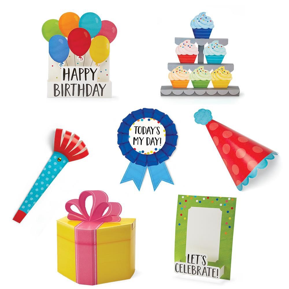 Happy Birthday Bulletin Board 3D Pop