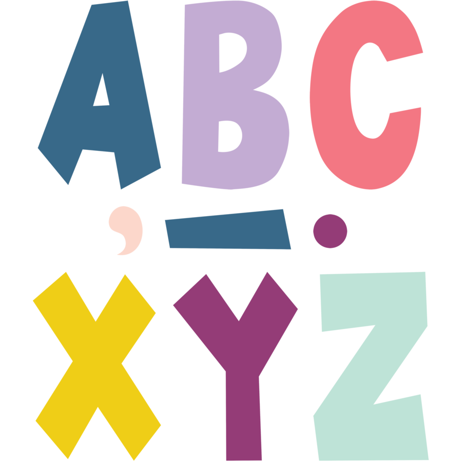 Oh Happy Day 7&quot; Fun Font Letters