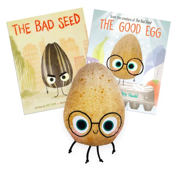 The Good Egg/Bad Seed Plush w/Good Egg Book