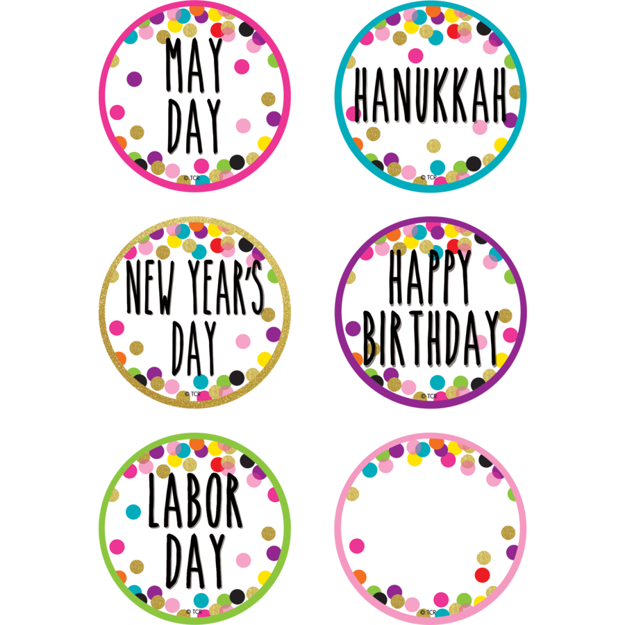 Confetti Holidays and Special Events Calendar Days