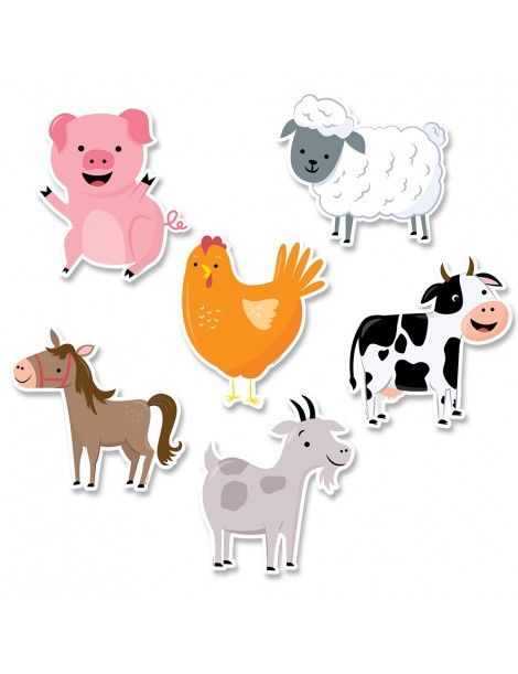 Farm Friends 6 Inch Designer Cut-Outs
