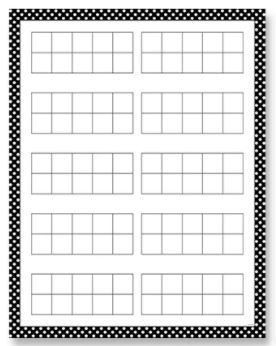 10 Frames Chart