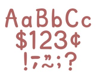 Deep Rose 4&#39;&#39; Modern Classic Letters Combo Pack