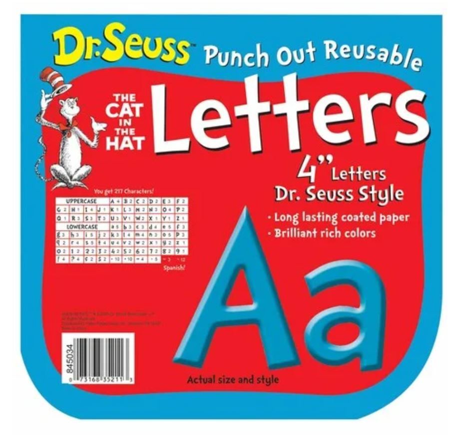 Dr. Seuss Blue Deco Letters