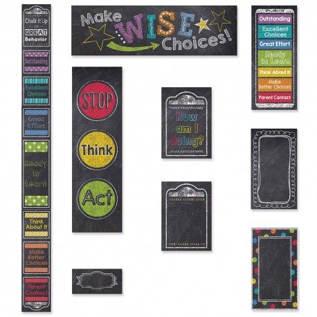 Chalk It Up! Behavior Clip Chart Mini Bulletin Board