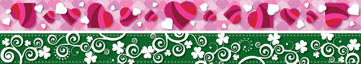 Hearts/Clover 2X Trim Border