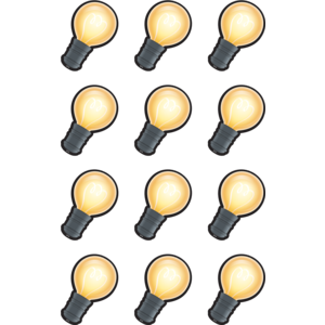 White Light Bulbs Mini Accents
