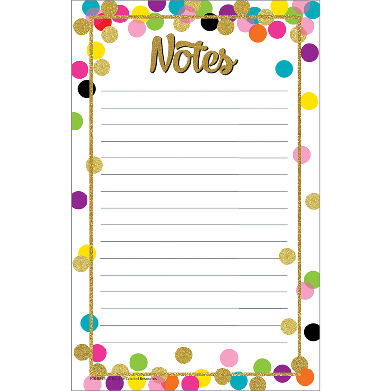 Confetti Notepad