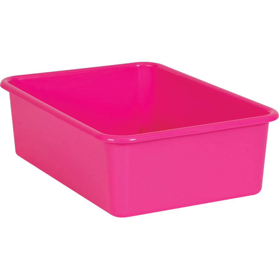 Pink Large Plastic Storage Bin