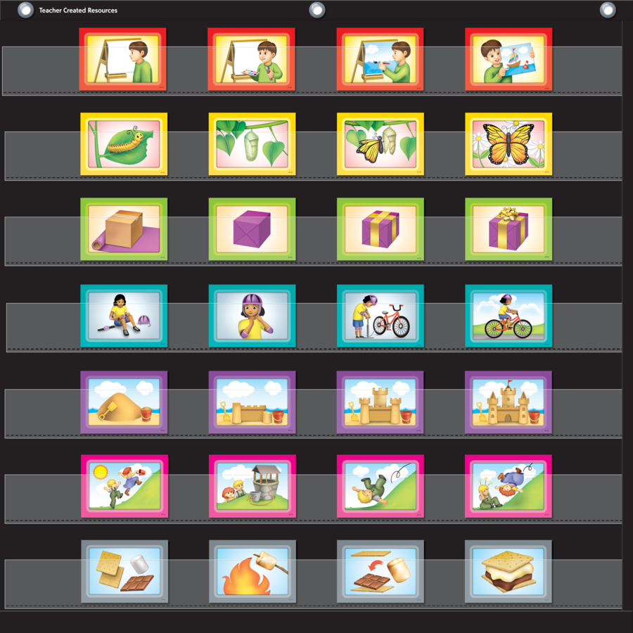 Pocket Chart Cards 4-Scene Sequencing