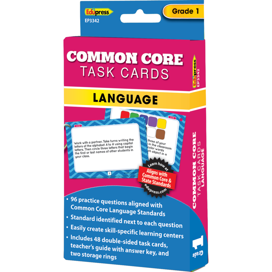 Language Task Cards Grade 1