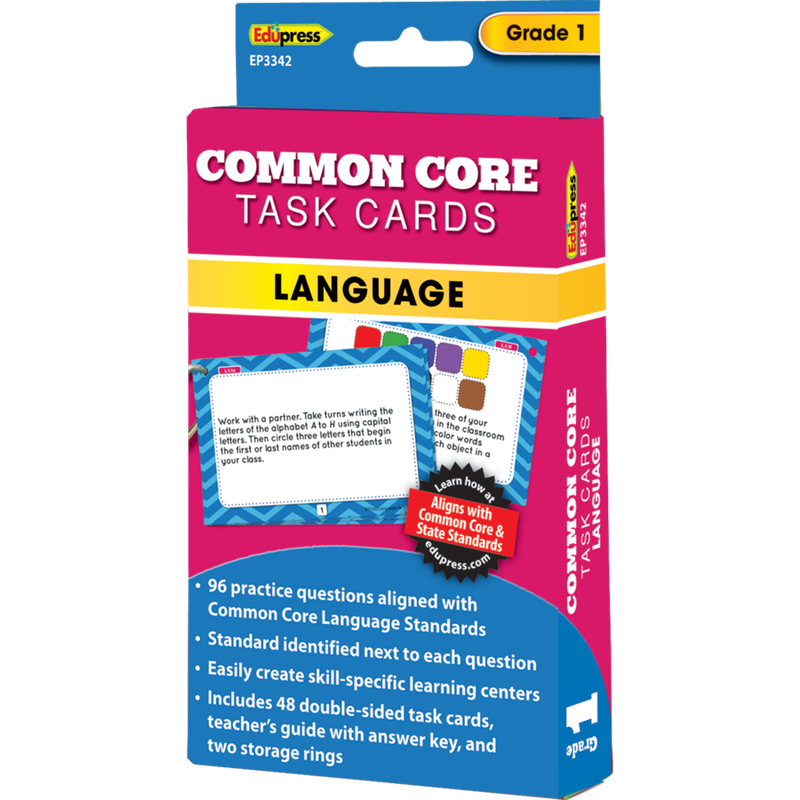 Language Task Cards Grade 1