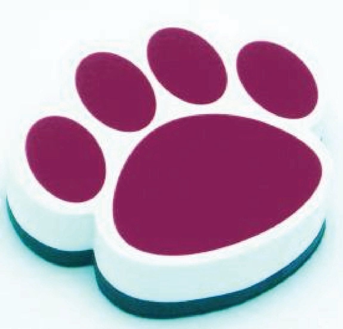 Maroon Paw Magnetic Whiteboard Eraser