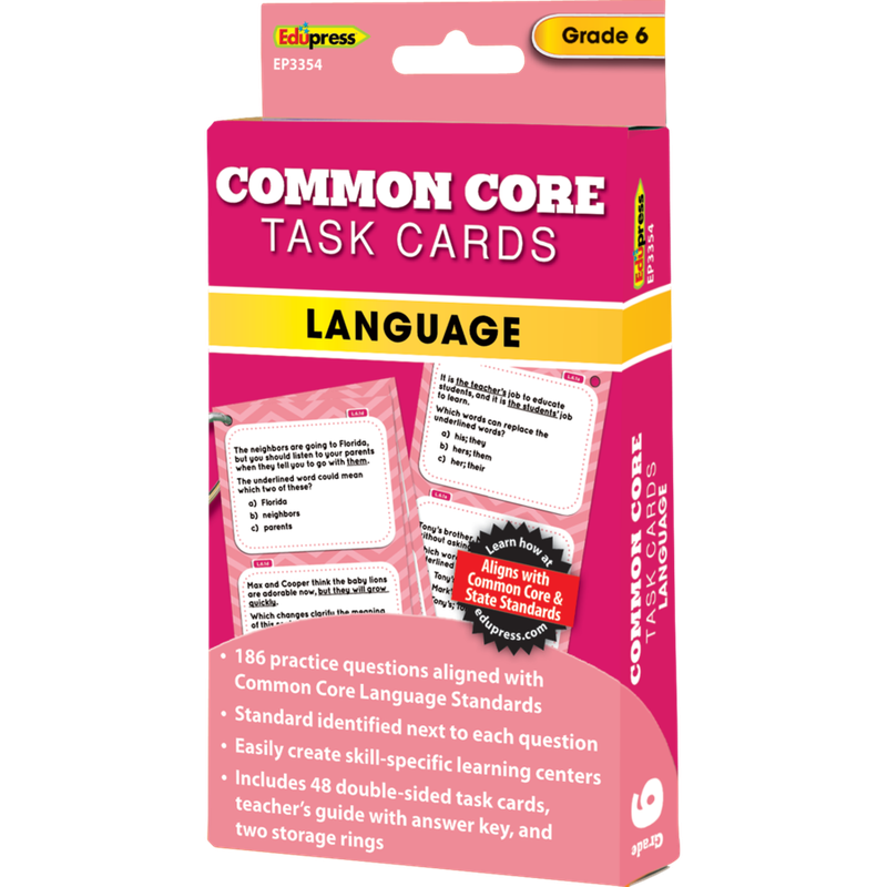 Grade 6 Language Task Cards
