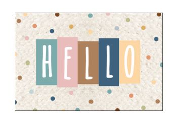 Everyone is Welcome Hello Post Cards
