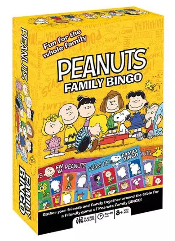 Peanuts Family Bingo Game
