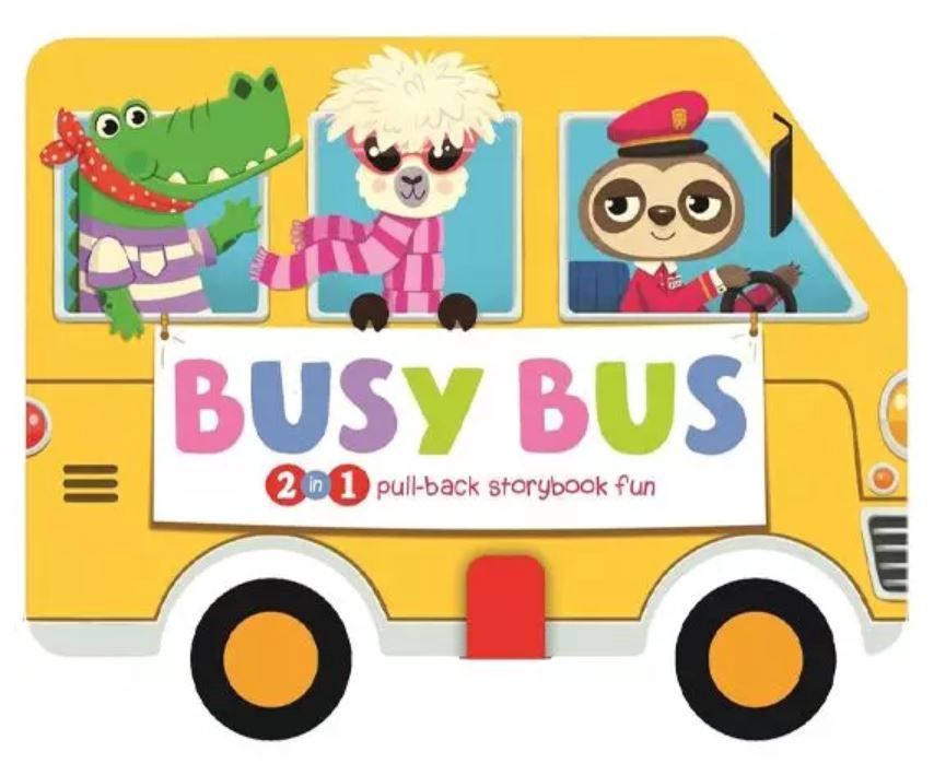 Busy Bus Pull-Back Board Book