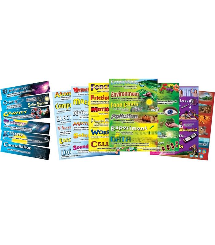 Science Vocab Bulletin Board Set