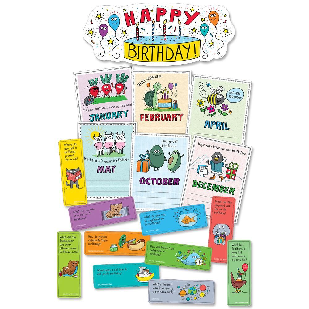 So Much Pun! Happy Birthday Bulletin Board