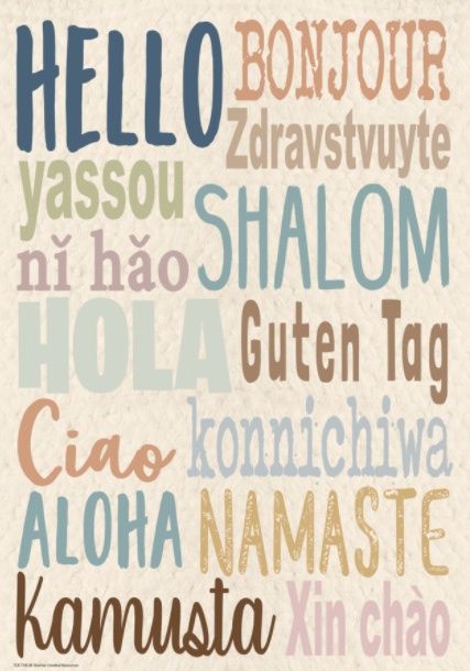 Everyone is Welcome Hello Positive Poster