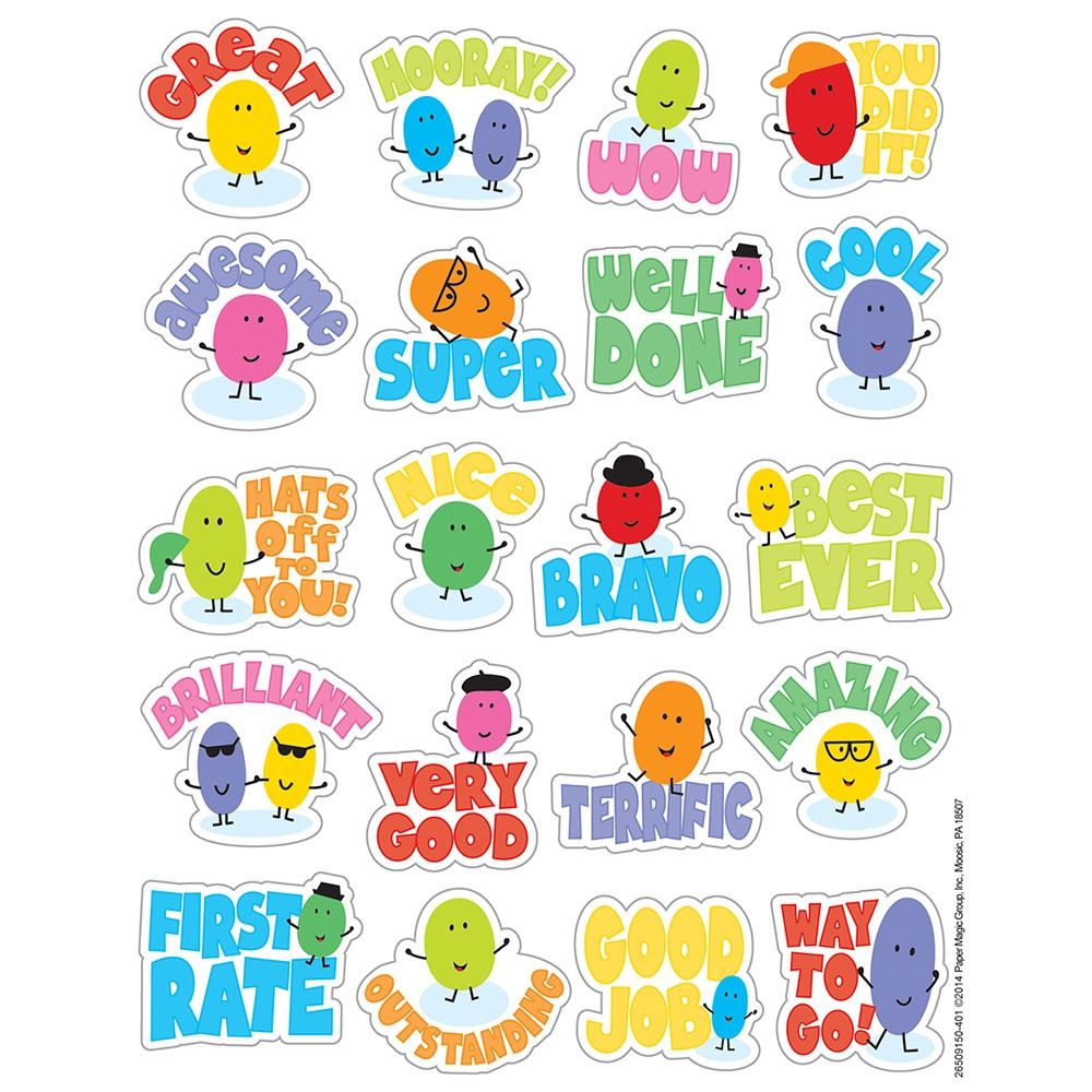Jelly Bean Scented Stickers