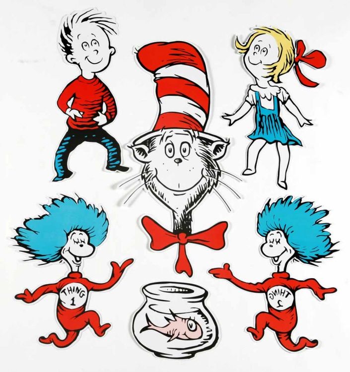 Dr. Seuss Characters 2-sided Deco Kit