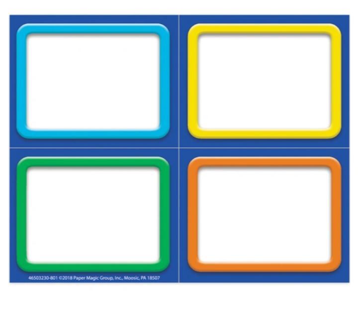 Color My World Solid Frames Name Tags