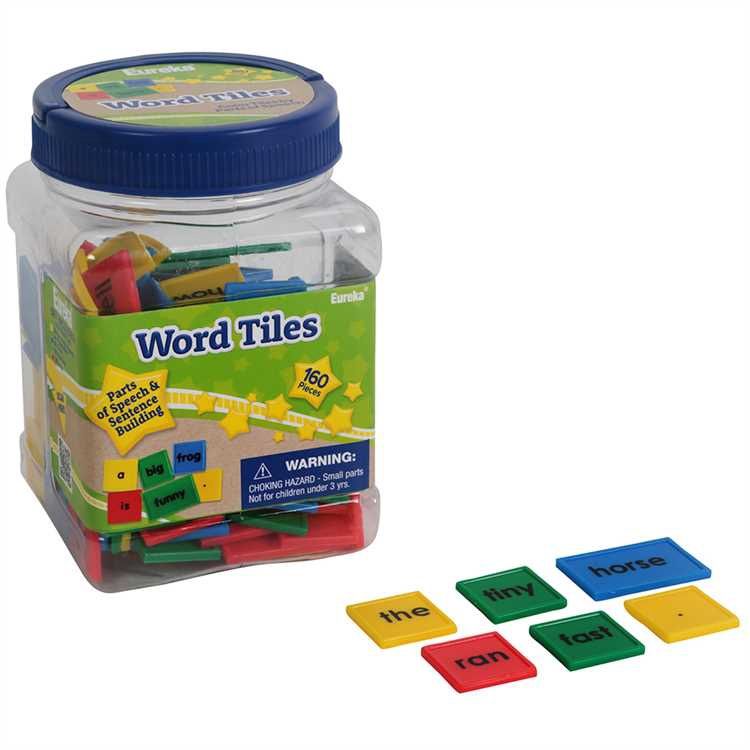 Connecting Word Tiles Tub