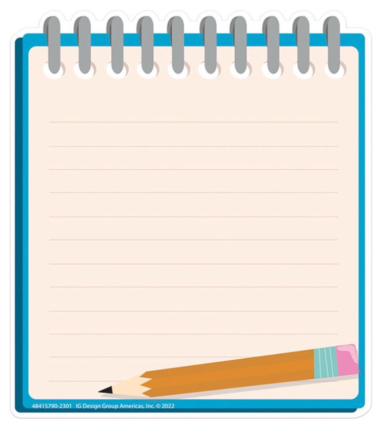 Notebook Paper Cut-Outs, Pack Of 36