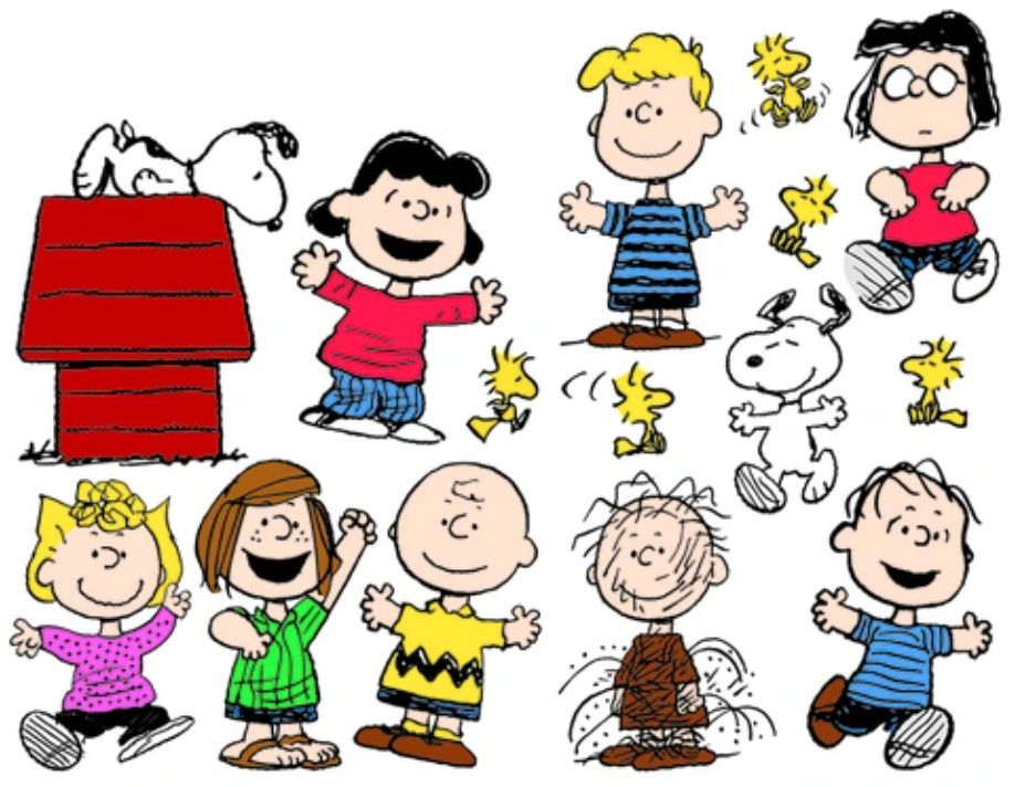 Peanuts Classic Characters 2 Sided Deco Kit