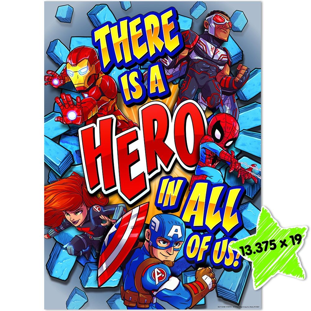 Poster Marvel Super Hero Adventure There&#39;s a Superhero in All of Us