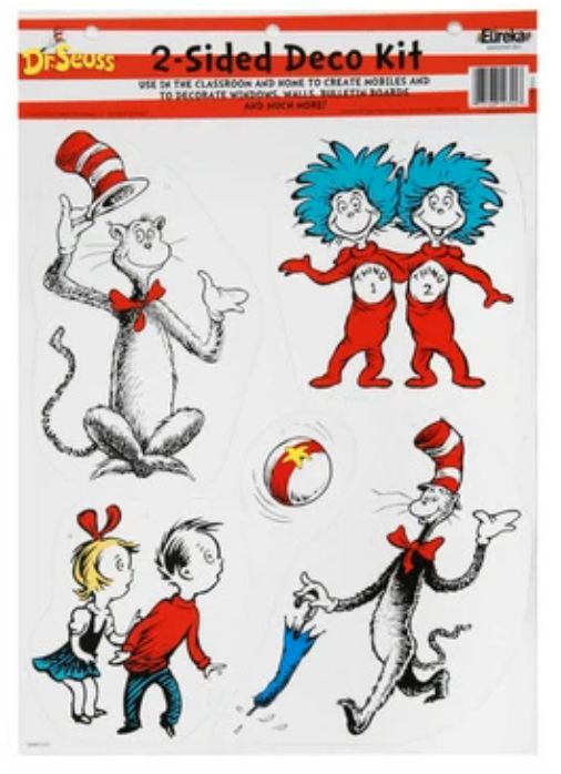 Cat in the Hat Characters 2 Sided Deco Kit