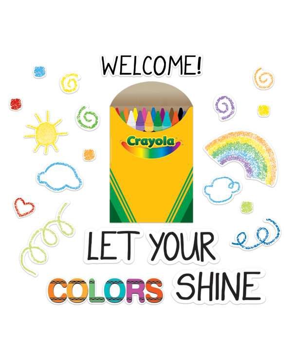 Crayola Stamper Markers Let Your Colors Shine Bulletin Board Set