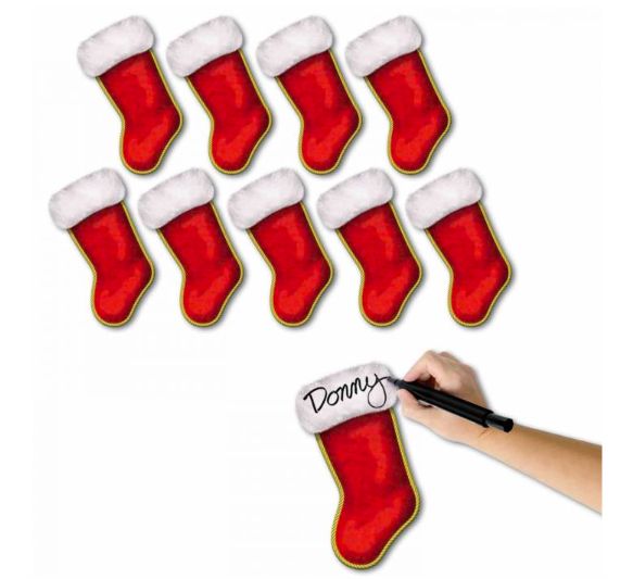 Mini Christmas Stocking Cutouts