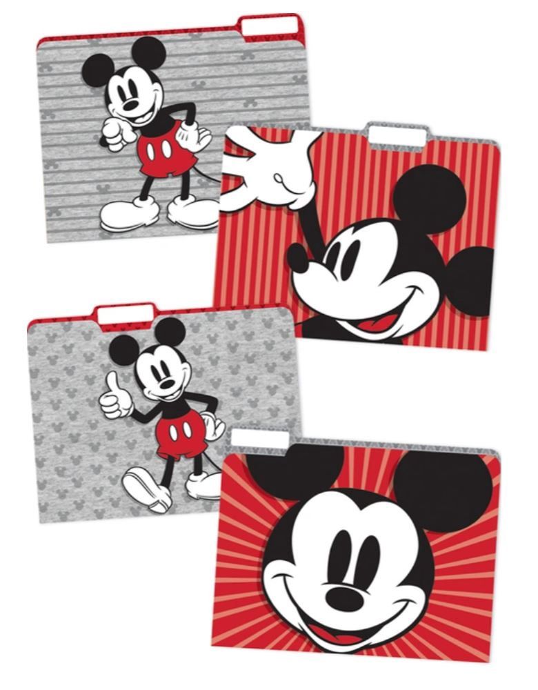 Mickey Mouse Throwback File Folders