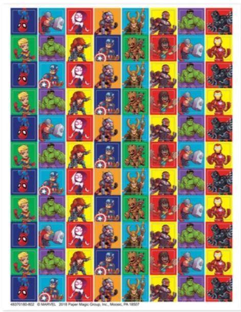 Marvel Super Hero Adventure Mini Stickers