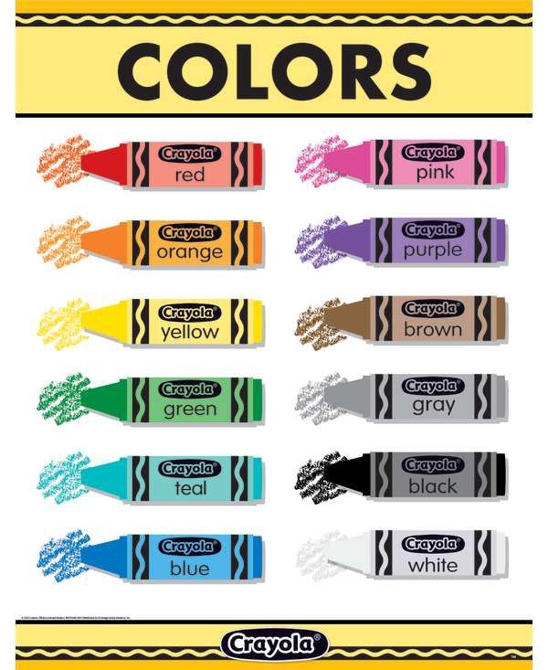 Crayola Colors Chart