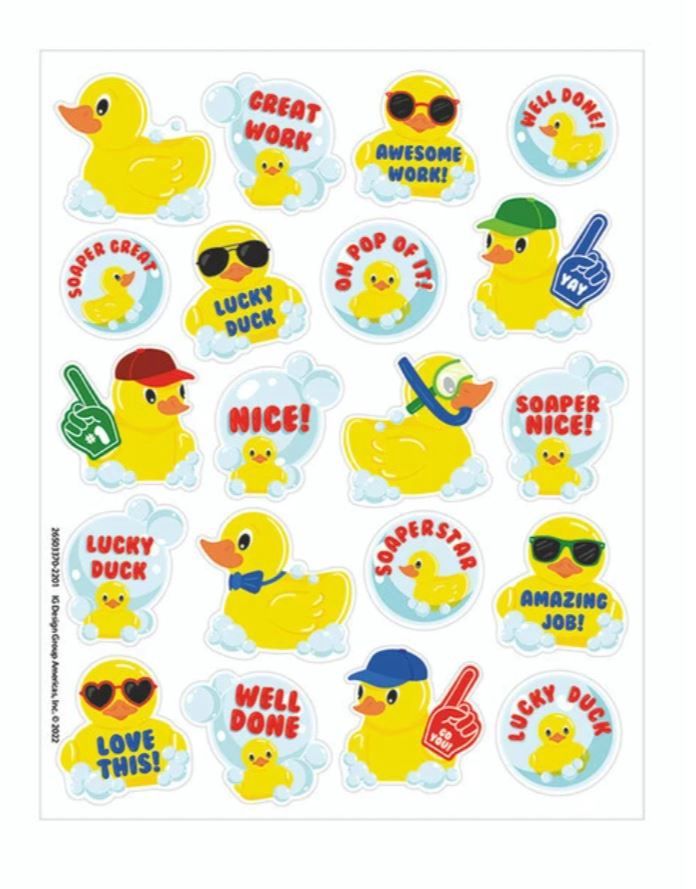 Rubber Duckies Scented Stickers