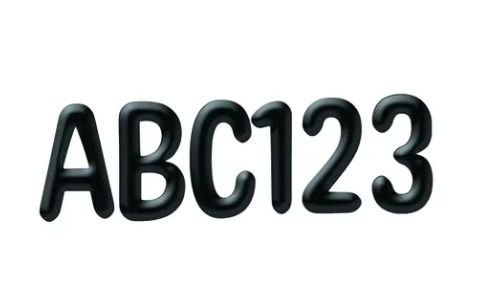 Color My World Black Deco Letters