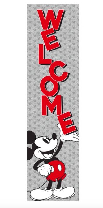 Mickey Mouse Throwback Vertical Welcome Banner