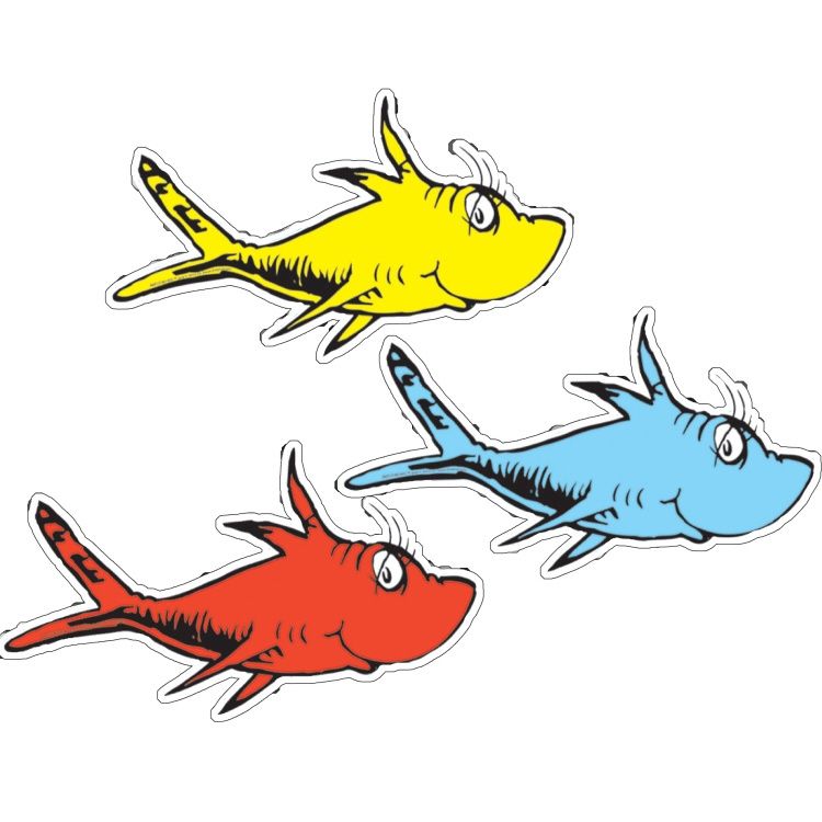 Dr. Seuss One Fish, Two Fish Cut Outs