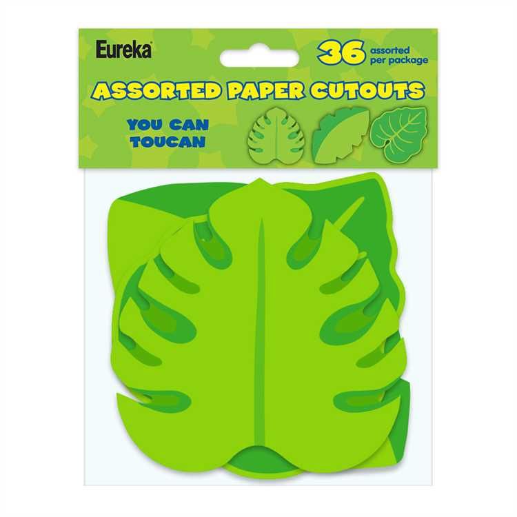 You Can Toucan Assorted Leaves Paper Cut Outs