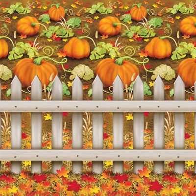 Pumpkin Patch Backdrop 4&#39; x 30&#39;