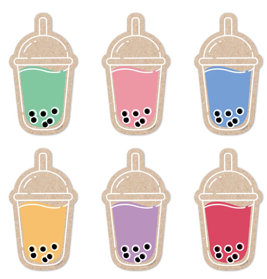 Krafty Pop! Boba Cups 6&quot; Designer Cut-Outs