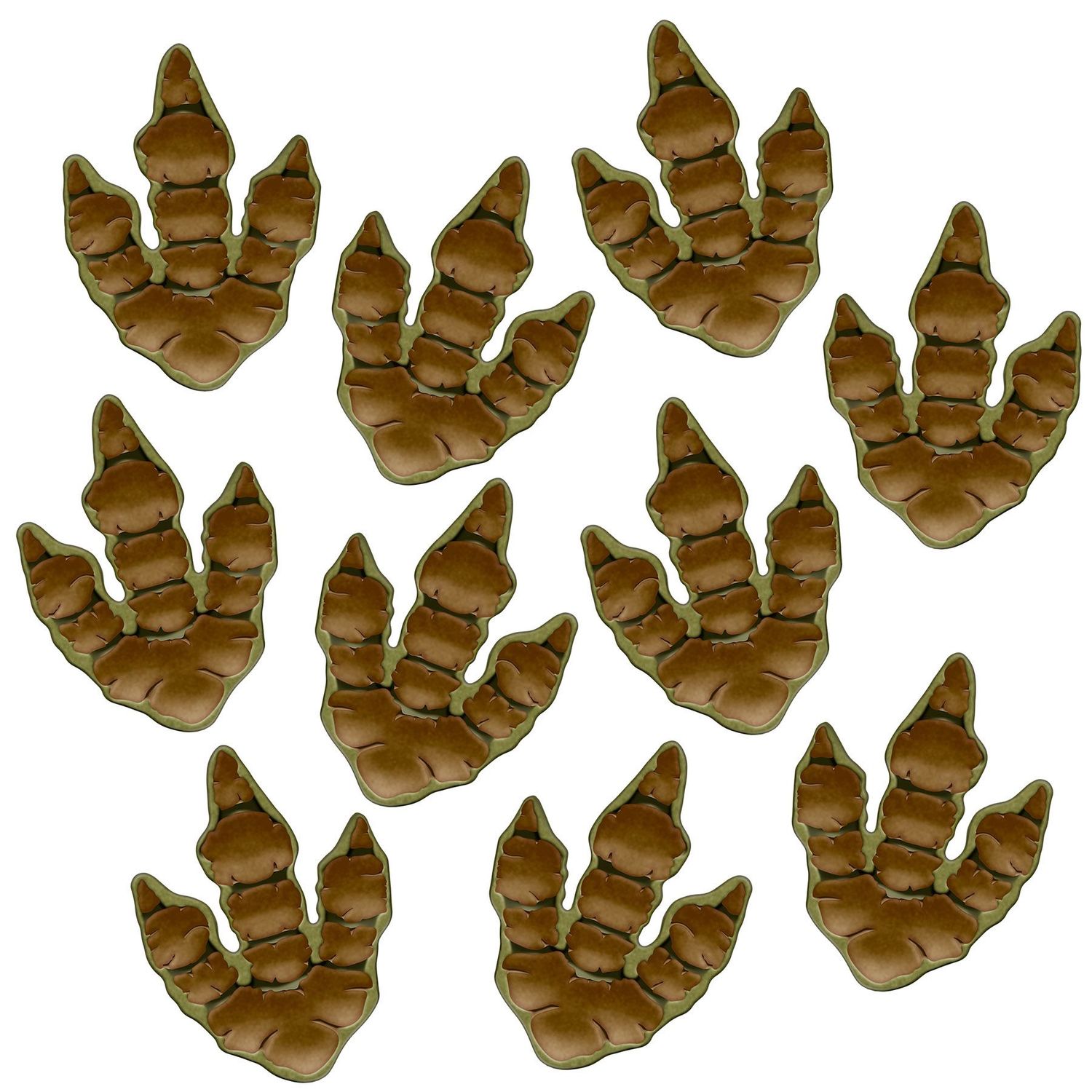 Dinosaur Tracks Peel &#39;n Place