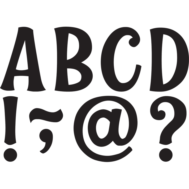 Black Wild Whimsy 3&quot; Magnetic Letters