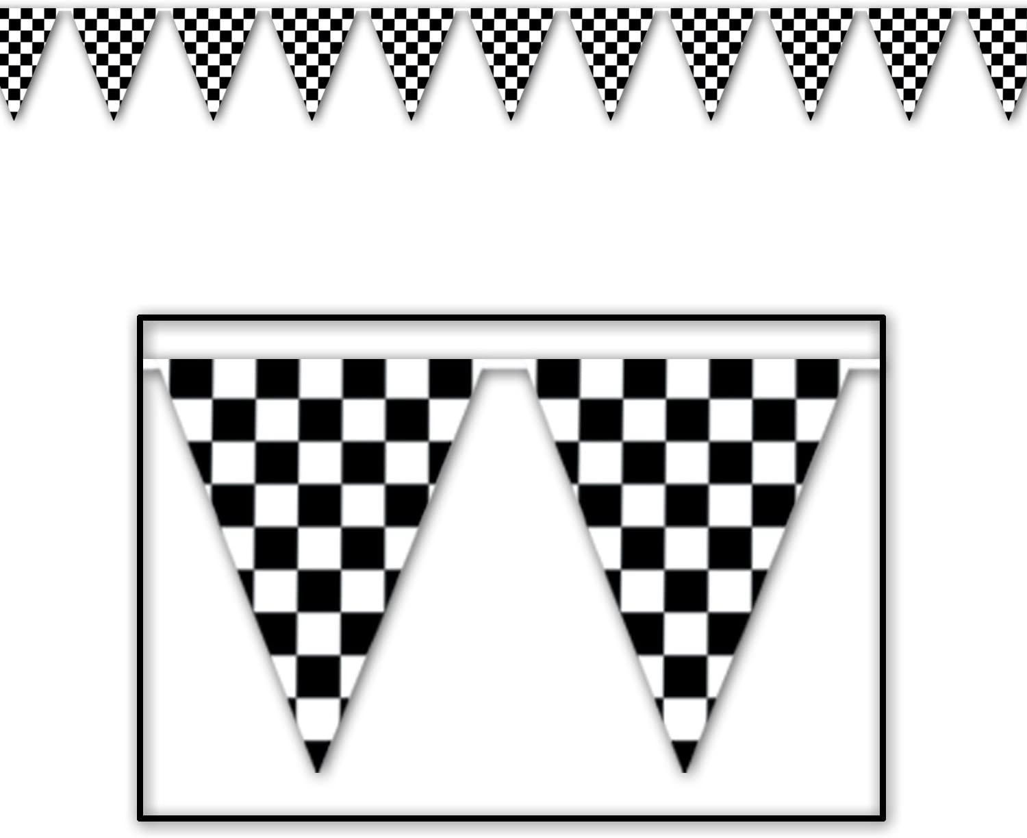 11&quot;x12&#39; Checkered Pennant Banner