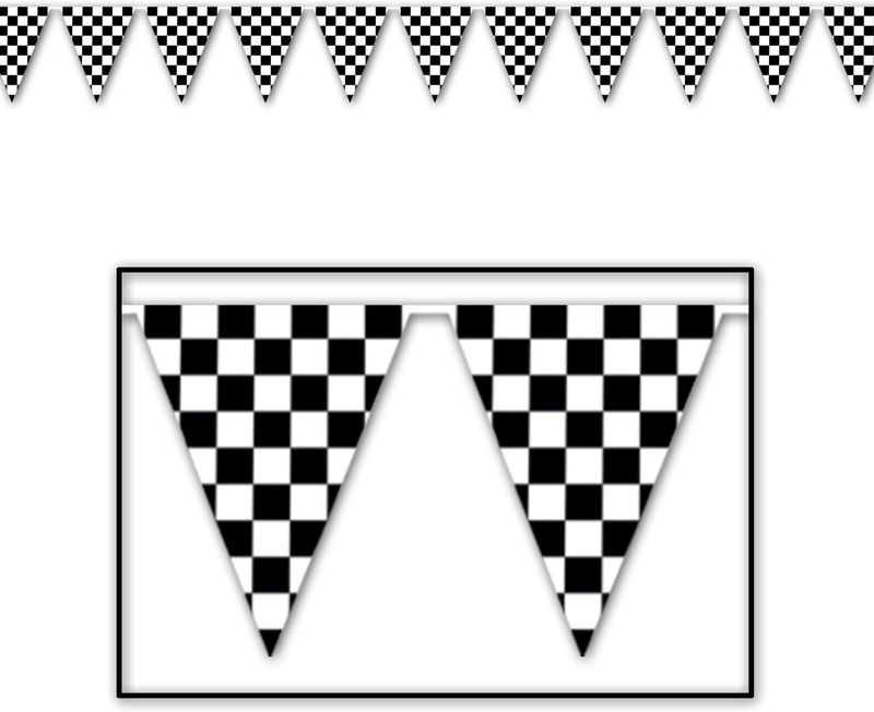 11&quot;x12&#39; Checkered Pennant Banner