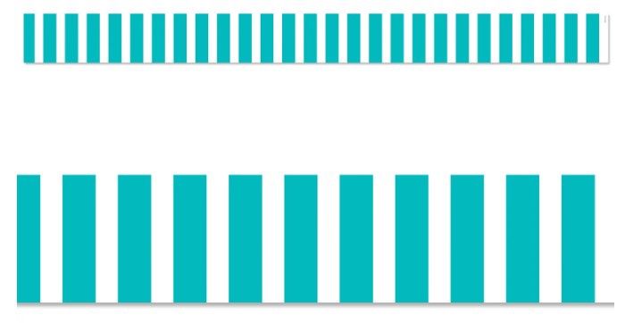 Turquoise Bold Stripes EZ Border (Core Decor)